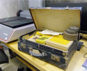Kemiss suitcase in scanning room