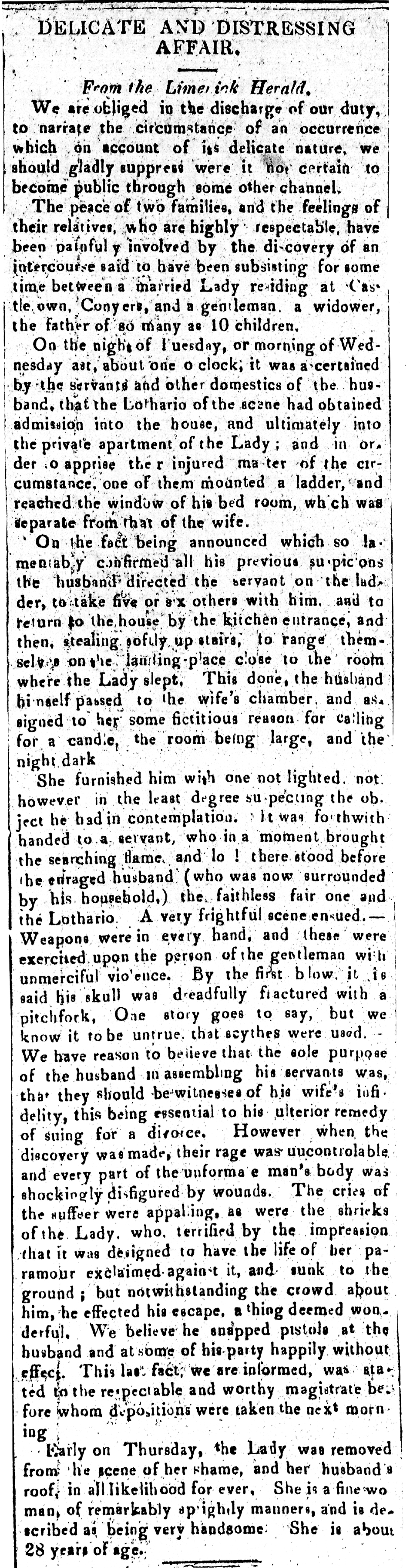 Clonmel Herald 1 September 1832