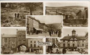 Postcard of five views of Clonmel Co. Tipperary from Tipperary Local Studies collections